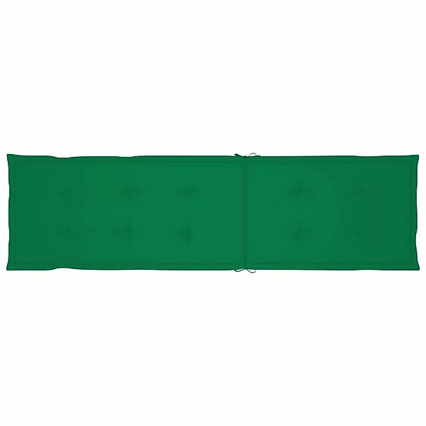 vidaXL Sitzauflage Liegestuhl-Auflage Grün (75+105)x50x4 cm, günstig online kaufen