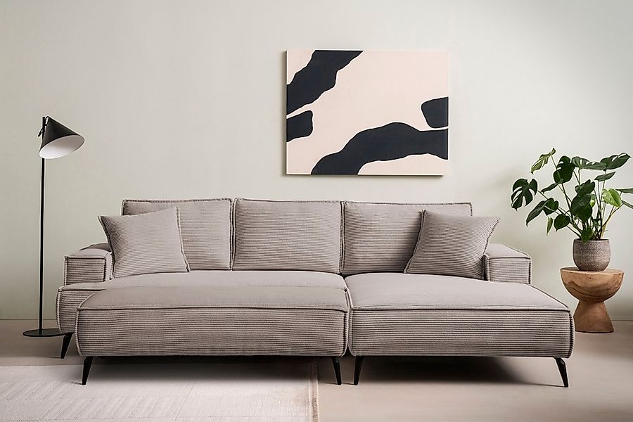 Home affaire Sitzgruppe "TVINNU, Polsterecke L-Form, Schlaffunktion, mit Ho günstig online kaufen