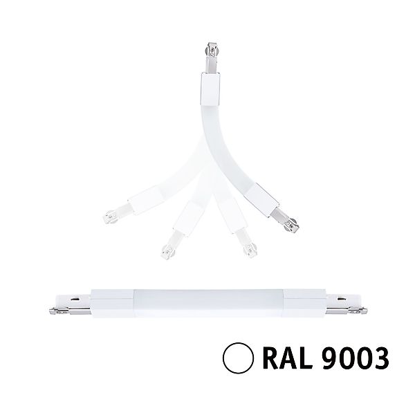Paulmann "URail Verbinder Flex II 227x18mm max. 1000W Signalweiß" günstig online kaufen