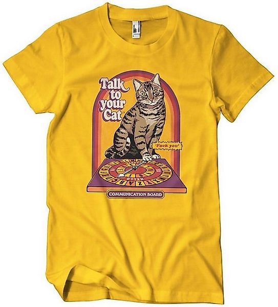 Steven Rhodes T-Shirt Talk To Your Cat T-Shirt günstig online kaufen