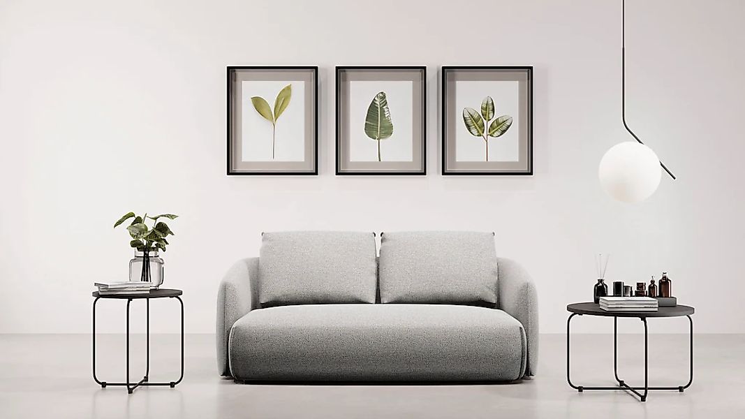 TRENDMANUFAKTUR 2-Sitzer "Shawn Designsofa, elegant geschwungen Armlehnen, günstig online kaufen