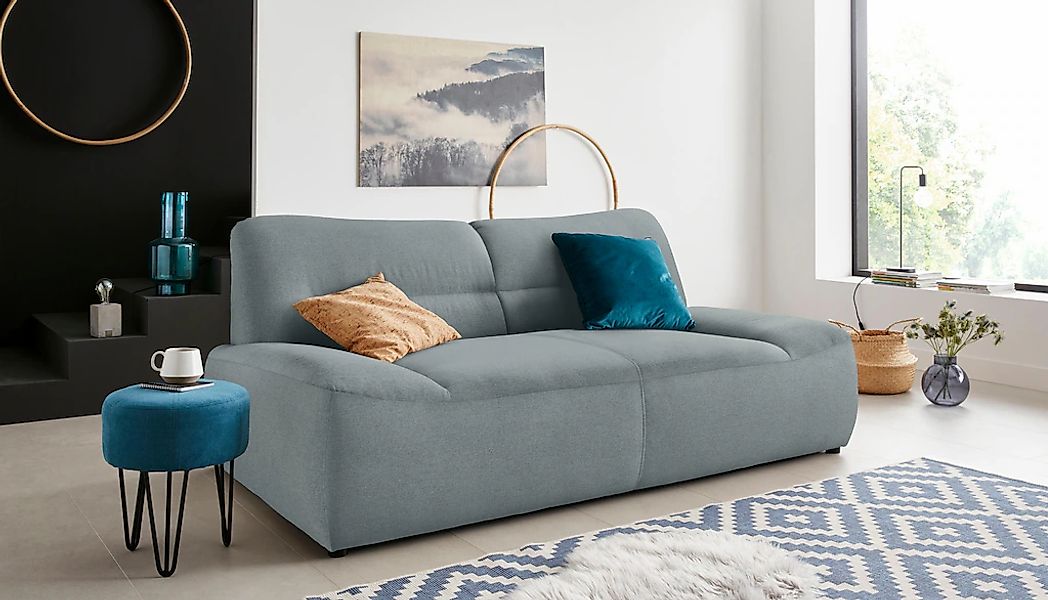 DOMO collection 2-Sitzer "Cesena modernes Sofa mit flachen Armlehnen, komfo günstig online kaufen