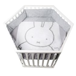 roba Laufgitter "miffy, weiß, 6-eckig" bis 15 kg mit Stoffeinlage und Nestc günstig online kaufen