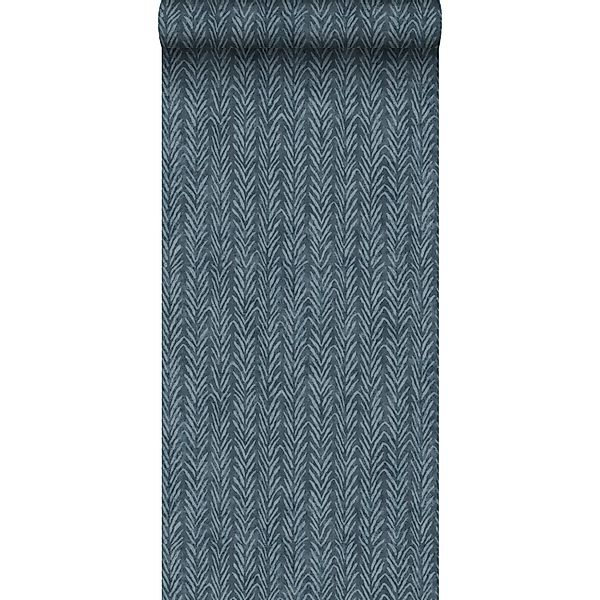 Sanders & Sanders Tapete Zickzack-Motiv Dunkelblau 53 cm x 10 m günstig online kaufen