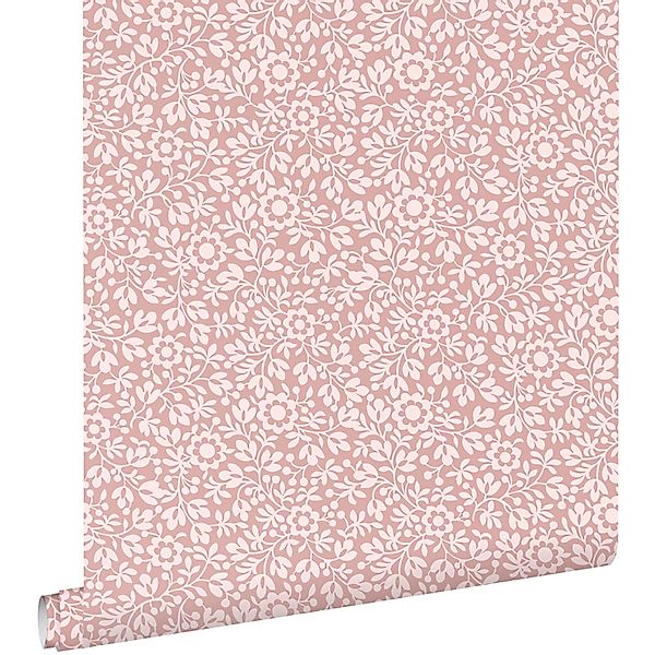 ESTAhome Tapete Blumen Hellrosa 50 x 900 cm günstig online kaufen