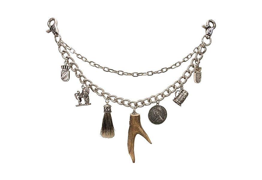 Alpenflüstern Kette mit Anhänger Trachten-Charivari Xaver (antik-silber-far günstig online kaufen