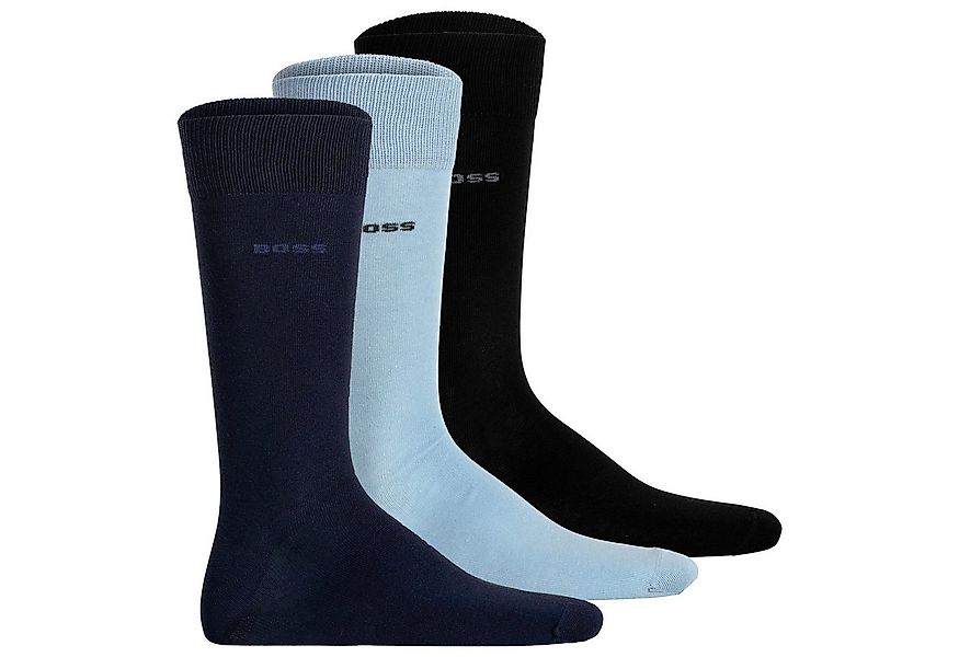 BOSS Kurzsocken Herren Socken 3er Pack Baumwolle (Packung, 3er Pack) günstig online kaufen