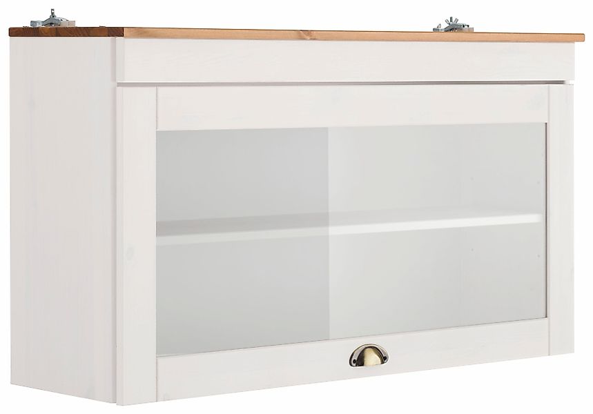 Home affaire Glashängeschrank "Oslo", 100 cm breit, aus Kiefer, 1 Klappe, M günstig online kaufen