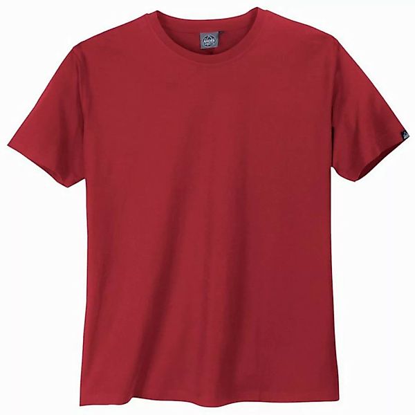 AHORN SPORTSWEAR Rundhalsshirt Ahorn Basic Rundhals T-Shirt rot Übergrößen günstig online kaufen