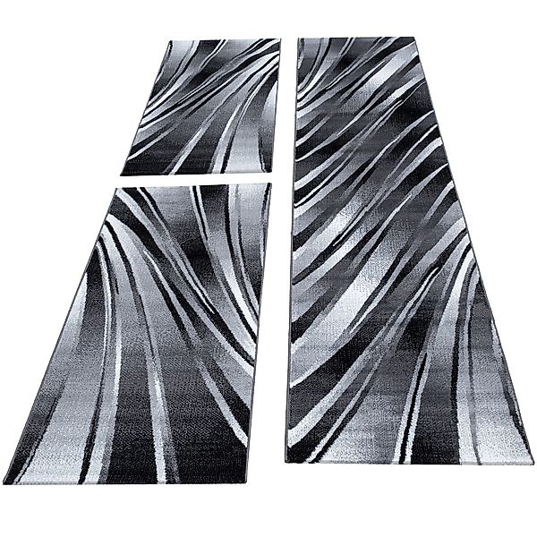 Carpettex Kurzflor-Bettumrandung Abstrakt Wellen Design, Höhe günstig online kaufen
