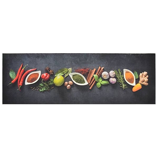 vidaXL Teppich, Küchenteppich Waschbar Gewürze 60x180 günstig online kaufen