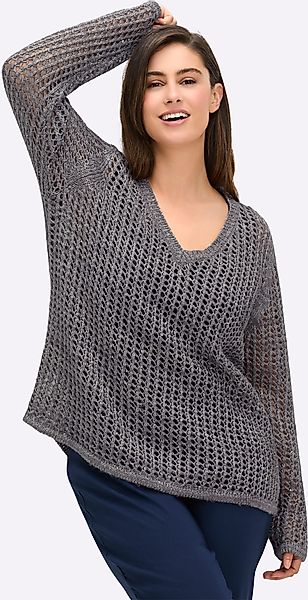 Sheego V-Ausschnitt-Pullover "Pullover" günstig online kaufen