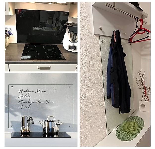 Mucola Küchenrückwand Glasrückwand Milchglas Fliesenspiegel Herdspritzschut günstig online kaufen