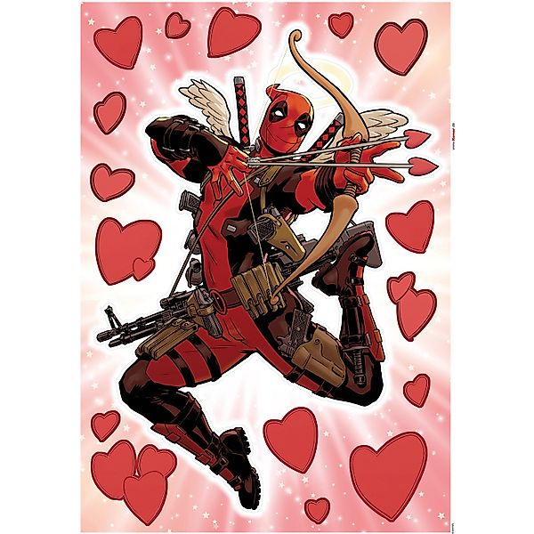 Komar Deko-Sticker Deadpool Lovepool 50 x 70 cm gerollt günstig online kaufen