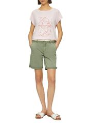 s.Oliver Chinoshorts Sommerhose mit geflochtenem Gürtel günstig online kaufen