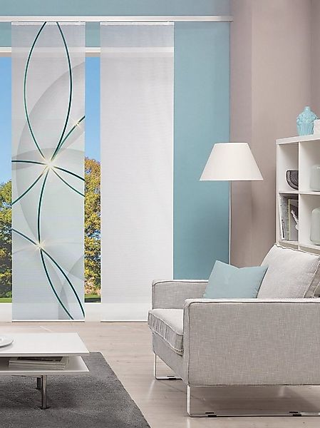 Vision S Schiebegardine SCHIEBEVORHANG DIGITALDRUCK BAMBUS-OPTIK 'BLINKI' ( günstig online kaufen