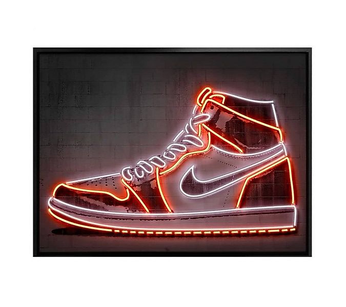 K&L Wall Art Poster Poster Mielu Neon Streets Kult Nike Straßenkunst Sneake günstig online kaufen