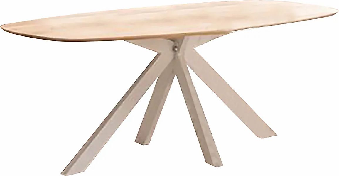 Home affaire Esstisch "Vermont", (2 St.), aus massiver Eiche mit robustem M günstig online kaufen
