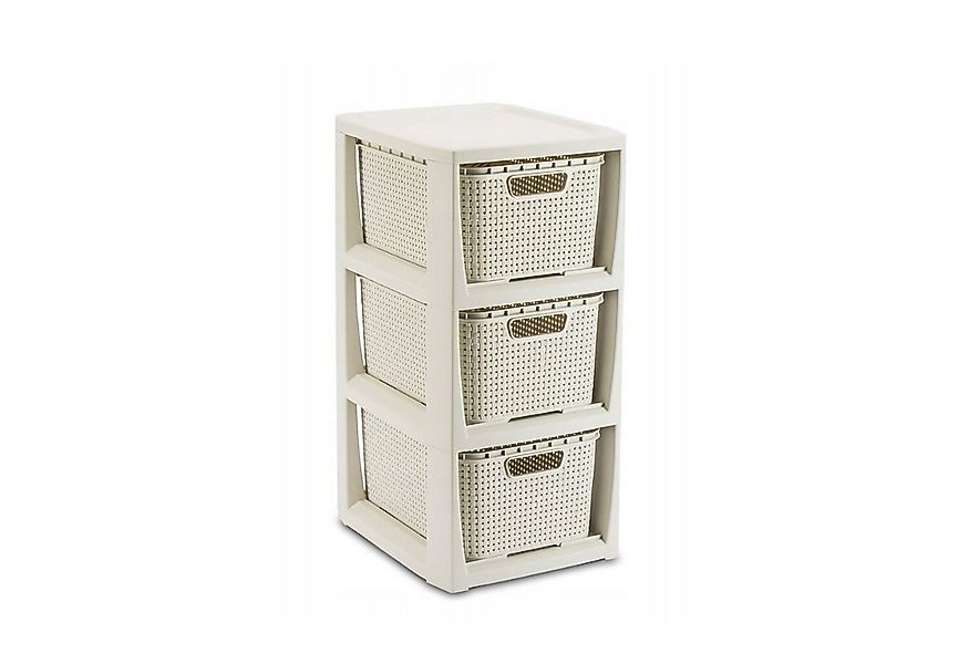 BranQ Regal 1725, Rattanregal mit 3 Körben 3x7L günstig online kaufen