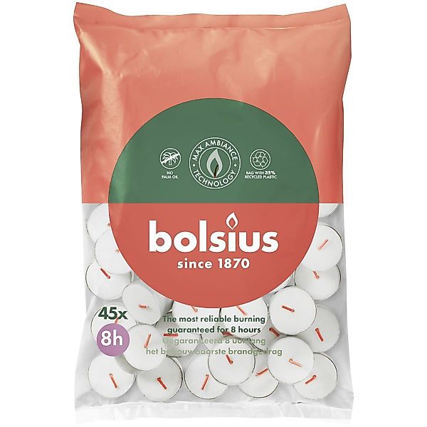 Bolsius Teelicht Bolsius Teelichte 8 Stunden günstig online kaufen