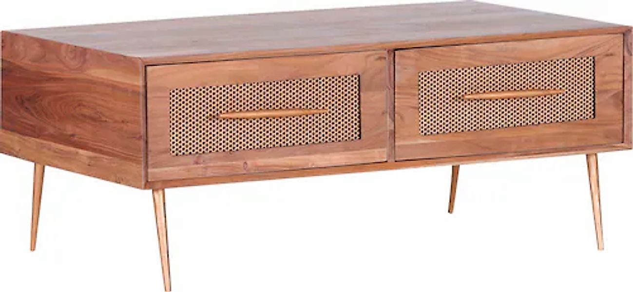 Gutmann Factory Couchtisch "Bonnie, Sotatisch mit Wiener Geflecht, 110cm br günstig online kaufen