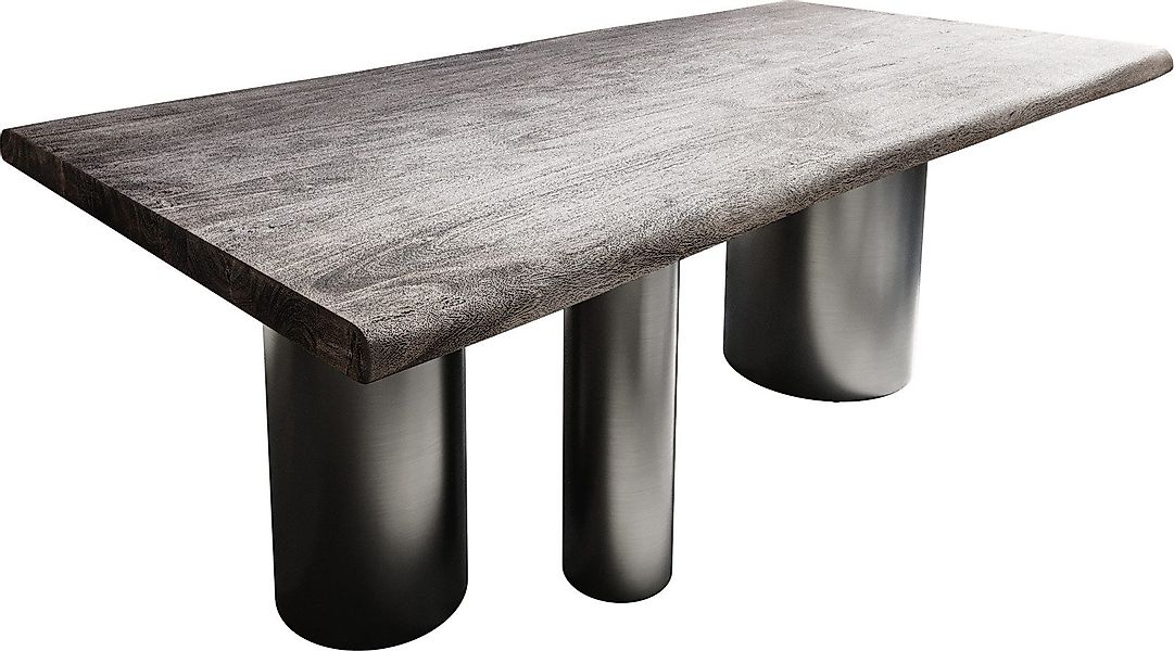DELIFE Esstisch Edge, Akazie Platin 200x100 günstig online kaufen