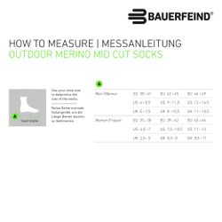 Bauerfeind Sportsocken Outdoor Merino Mid Cut günstig online kaufen