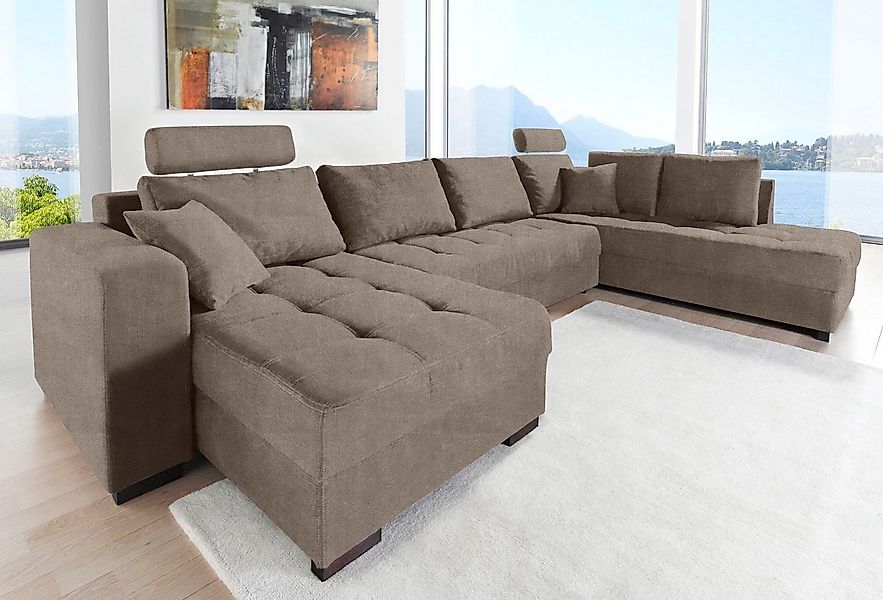 Jockenhöfer Gruppe Wohnlandschaft "Antego U-Form" inklusive Bettfunktion, B günstig online kaufen