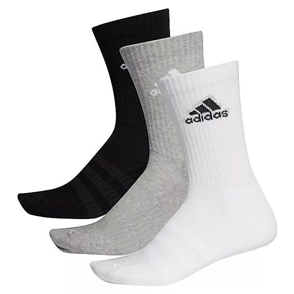 Adidas Cushion Crew Socken 3 Paare EU 40-42 Medium Grey Heathereather / Med günstig online kaufen