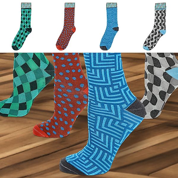 CEPEWA Socken Herrensocken Color 4er Pack günstig online kaufen