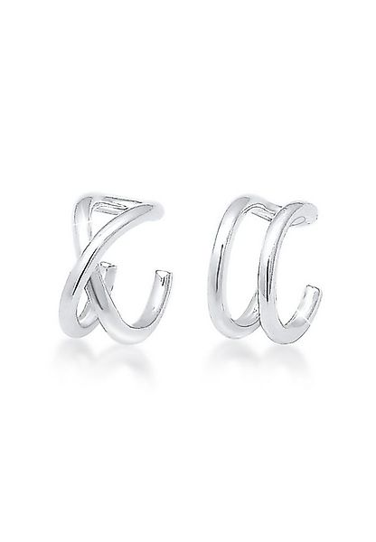 Elli Ohrklemme Ohrklemme Earcuff Set Geo Basic 925 Silber, Kreuz günstig online kaufen