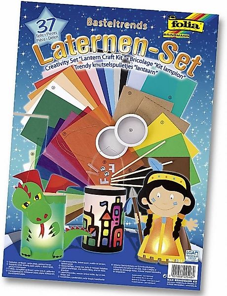Folia Umzugslaterne folia Laternen-Bastel-Set für 2 Laternen 37-teilig günstig online kaufen