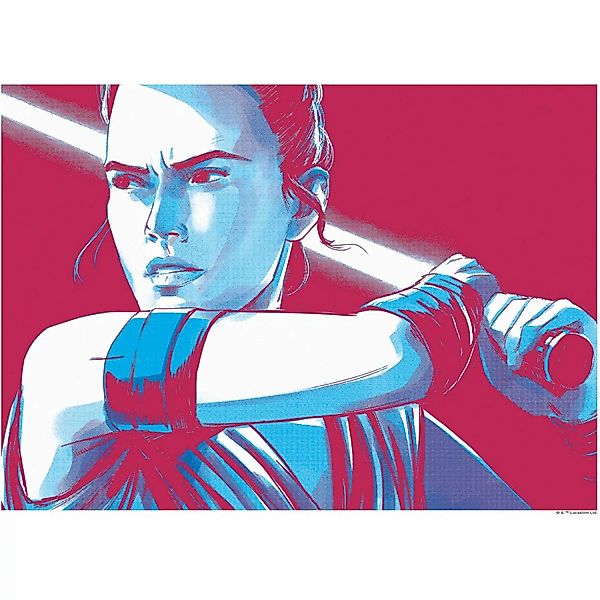 Komar Bild "Star Wars Faces Rey", Star Wars, (1 St.), Wandbild zur Dekorati günstig online kaufen