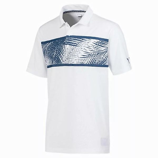 PUMA Poloshirt Puma Golf Polo Palms Weiß-Blau Herren günstig online kaufen