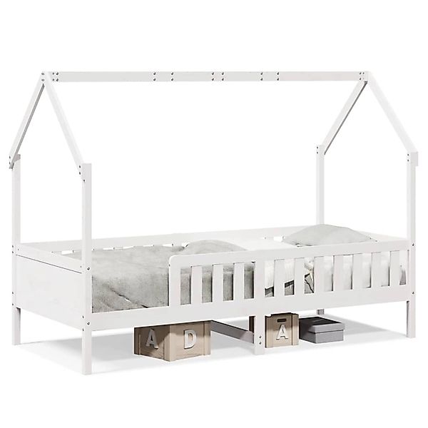 vidaXL Kinderbett Hausbett Weiß 80x200 cm Massivholz Kiefer 850705 günstig online kaufen