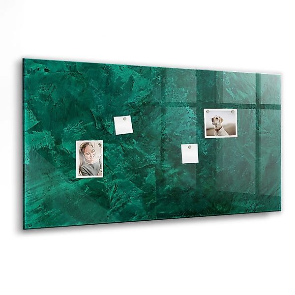 Tulup Glasmagnettafel Smaragdgrüne Wand 120x60 cm Glastafel Magnetisch Besc günstig online kaufen