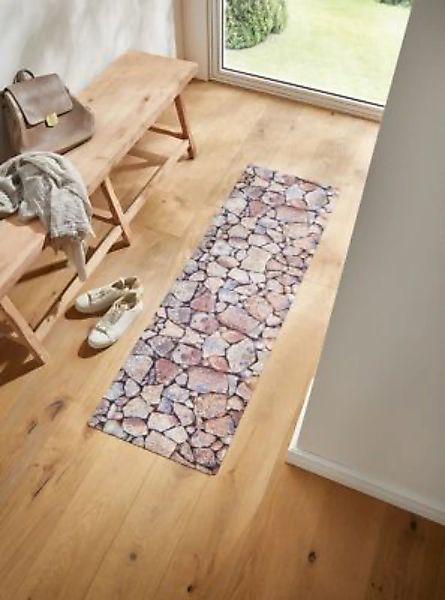 HOME Living Bodenmatten Kalkstein Leinwandbilder bunt Gr. 50 x 150 günstig online kaufen