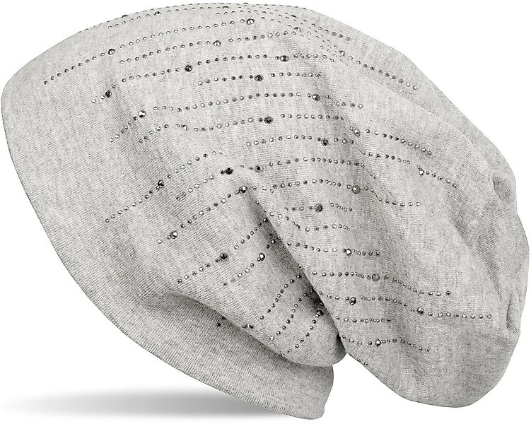 styleBREAKER Beanie Beanie mit Strass Streifen günstig online kaufen