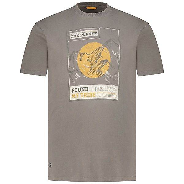 camel active T-Shirt aus Biobaumwolle Farbe grau Größe: 6XL günstig online kaufen