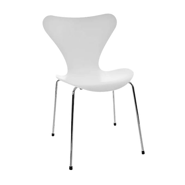 Fritz Hansen - Serie 7™ Stuhl lackiert - weiß/lackiert/Gestell Stahl verchr günstig online kaufen