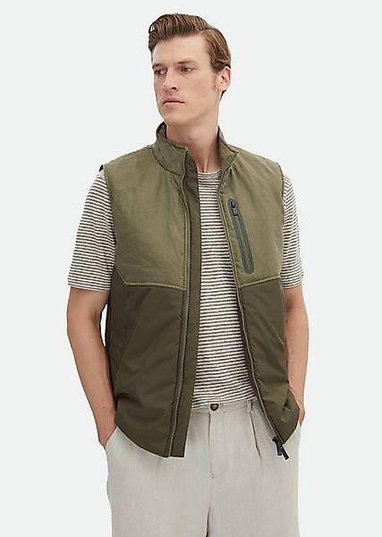 RAMSEY Daunenjacke Khaki 100% Leinen Web Pufferweste günstig online kaufen