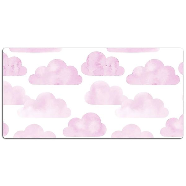 Tulup Schreibtischunterlage Rosa Wolken PVC Schreibtischmatte 100x50 cm Ros günstig online kaufen