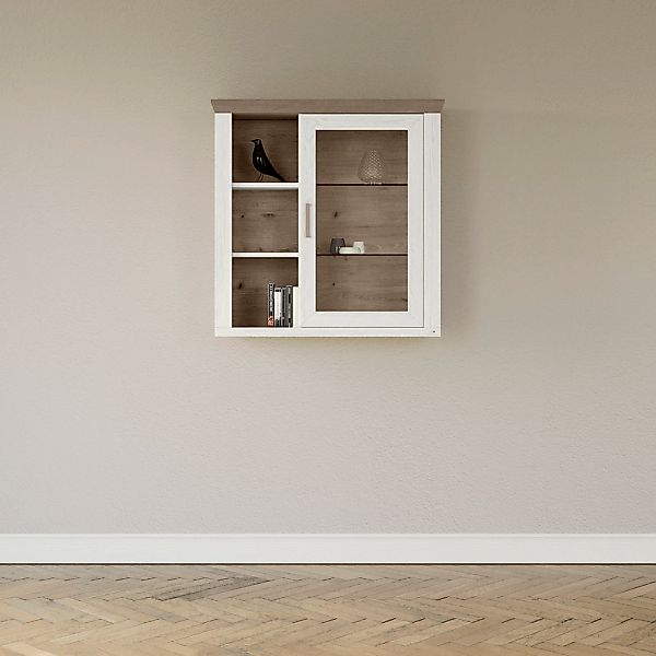 set one by Musterring Hängeschrank "York" Typ 21, mit Glastür, offene Fäche günstig online kaufen
