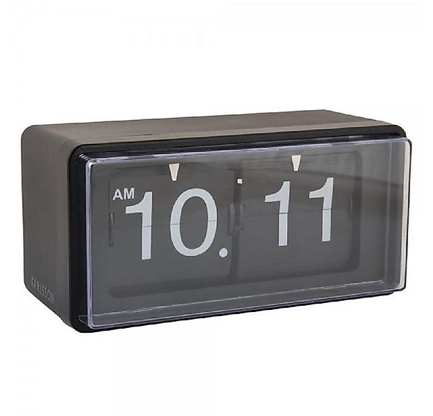 Karlsson Uhr Wanduhr oder Tischuhr Retro Boxed Flip Schwarz günstig online kaufen