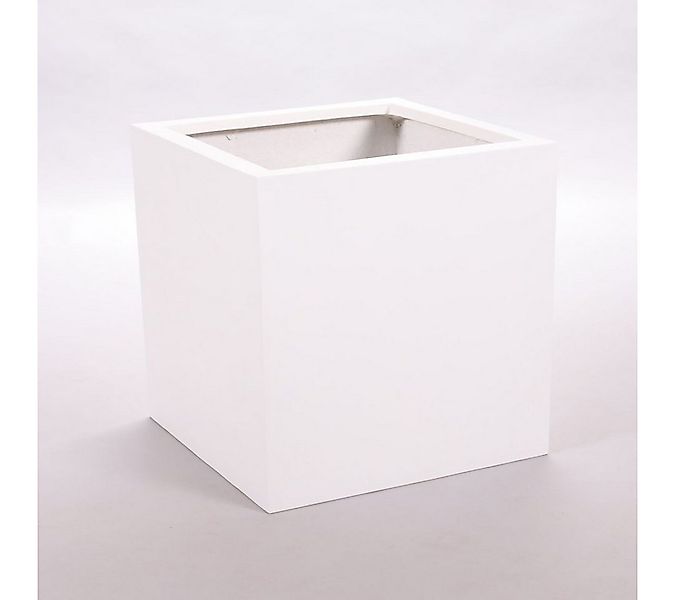 Elegant Einrichten Pflanzkübel Fiberglas quadratisch 40x40x40cm perlmutt we günstig online kaufen