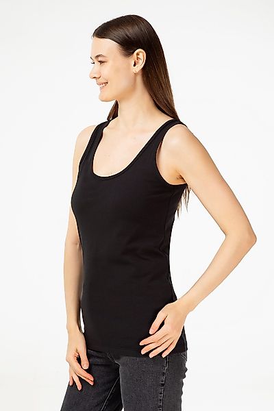 Evermind Tanktop Damen Tanktop aus Bio-Baumwolle günstig online kaufen