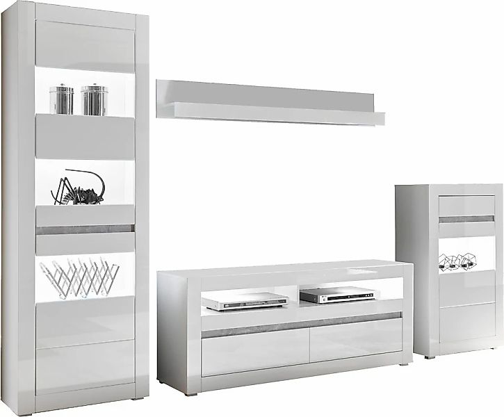 Home affaire Wohnwand "Carat" Set, 4 Stk. tlg. günstig online kaufen