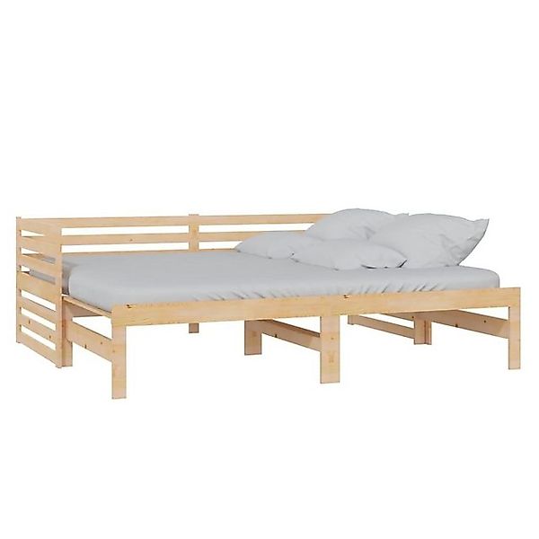 furnicato Bett Tagesbett Ausziehbar Massivholz Kiefer 2x(90x200) cm (1-tlg) günstig online kaufen