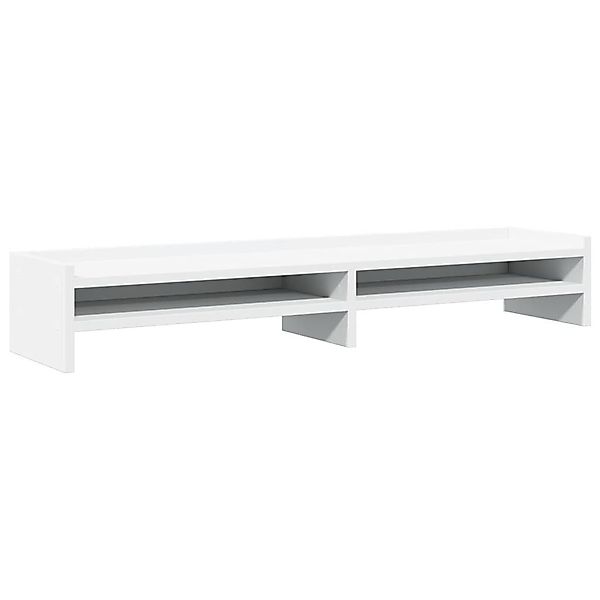 vidaXL Computertisch Monitorständer Weiß 100x24x16 cm günstig online kaufen