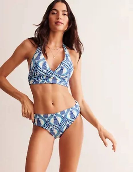Levanzo Bikinihose mit Faltendetail Damen Boden, Surf The Web, Ananas Welle günstig online kaufen